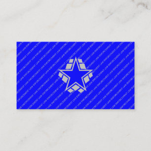 Carte De Visite Département de police adjoint du shérif Exécution 