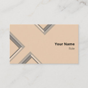 Carte De Visite Dernières formes triangulaires géométriques de sab