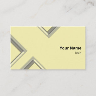 Carte De Visite Dernières formes triangulaires géométriques jaunes