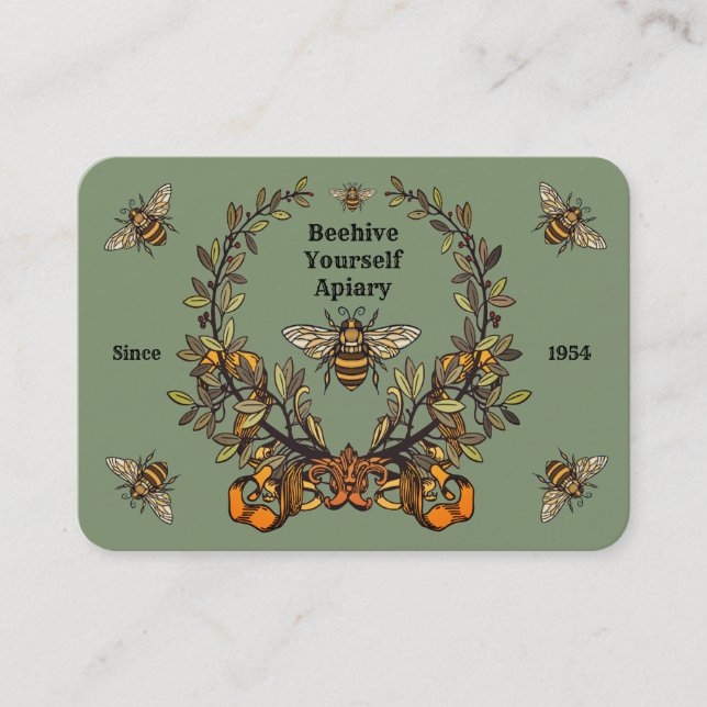 Carte de visite des abeilles victoriennes (Devant)