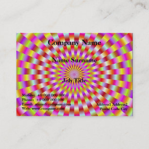 Carte de visite des anneaux Candy