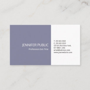 Carte De Visite Des couleurs épurées élégantes Moderne Professionn