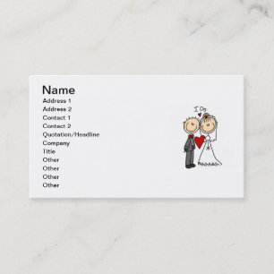 Carte De Visite Des couples de mariage je fais le T-shirts et les