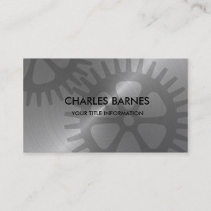 Carte de visite des engrenages en acier inoxydable