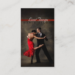 Carte de visite des leçons de danse, d'instructeur