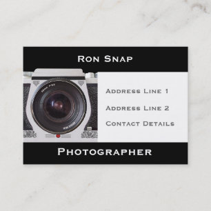 Carte de visite des photographes de caméra des ann