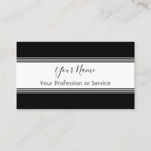 Carte De Visite Des rayures minimalistes pour des services élégant