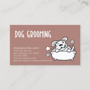 Carte de visite des services de culture de chiens