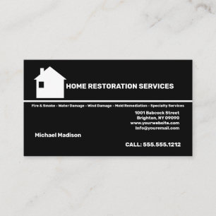 Carte de visite des services de restauration à do