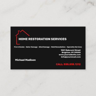 Carte de visite des services de restauration à do