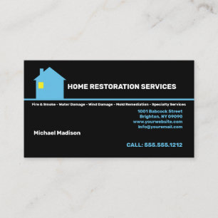 Carte de visite des services de restauration à do