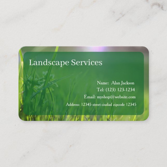 Carte de visite des services payants modifiable (Devant)
