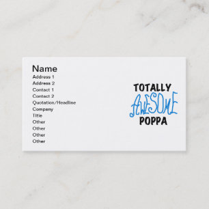 Carte De Visite Des tee-shirts et cadeaux Poppa absolument géniaux