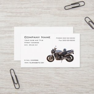 Carte de visite des ventes de moto