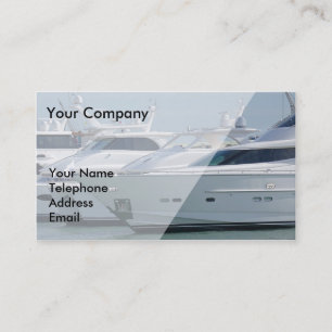 Carte De Visite Des yachts luxueux sont alignés dans le port