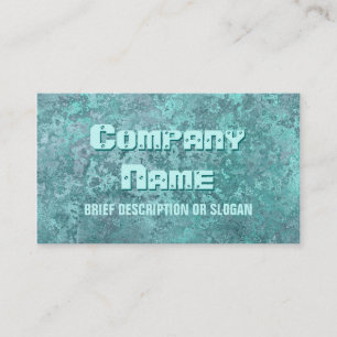 Carte De Visite 'description' de l'impression verte de corrosion