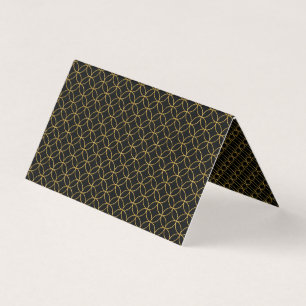 Carte De Visite Design1 traditionnel japonais - SHIPPO- Black&Gold