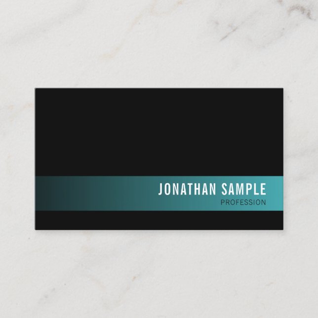 Carte De Visite Design artistique professionnel Moderne Plaine Lux (Devant)