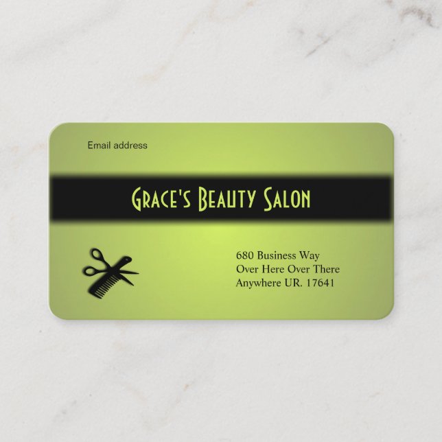 Carte De Visite Design Beauticier citron citron citron (Devant)