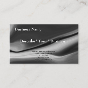 Carte de visite design blanc noir lisse
