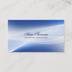 carte de visite design bleu