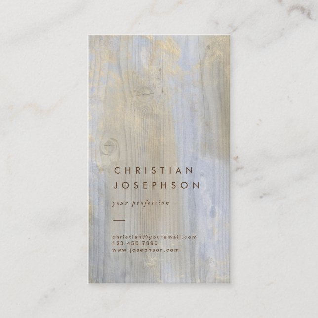 carte de visite design bois (Devant)