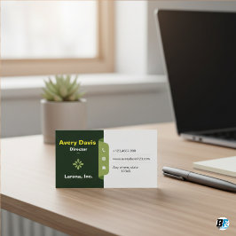 Carte De Visite Design Classique Minimaliste Élégant Pour Professi