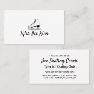 Carte De Visite Design de patinage sur glace, Patinage sur glace, 