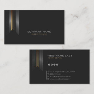 Carte De Visite Design d'entreprise simple avec accent de concepti