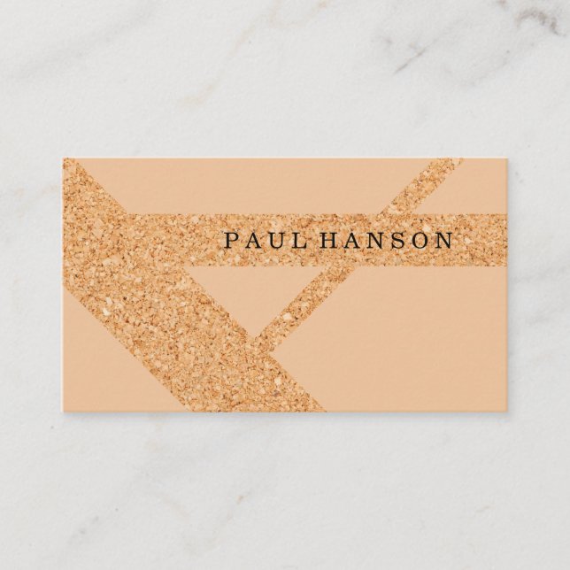 Carte De Visite Design d'impression de liège moderne (Devant)