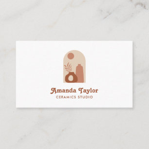 Carte De Visite Design d'intérieur de céramique Vase de poterie Dé