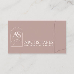 Carte De Visite Design d'intérieur de géométrie de l'architecture 