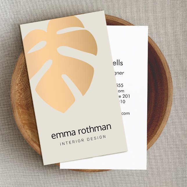 Carte De Visite Design d'intérieur du logo de la monstère de cuivr (Créateur téléchargé)