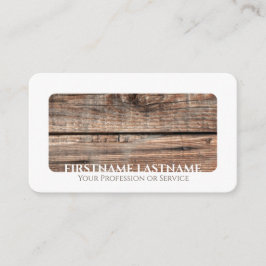 Carte De Visite Design d'intérieur en bois blanc