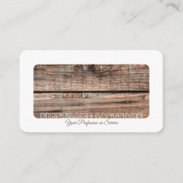 Carte De Visite Design d'intérieur en bois blanc