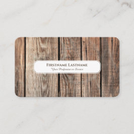 Carte De Visite Design d'intérieur en bois rustique moderne élégan