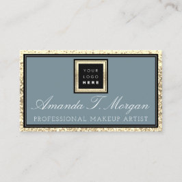 Carte De Visite Design d'intérieur Evénementiel Logo Gold Smoky Bl