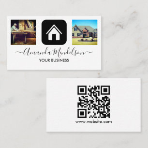 Carte De Visite design d'intérieur mobilier bâtiment agent immobi