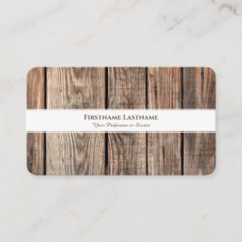 Carte De Visite Design d'intérieur rustique moderne rayures blanch