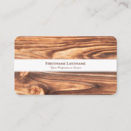 Carte De Visite Design d'intérieur rustique moderne rayures blanch