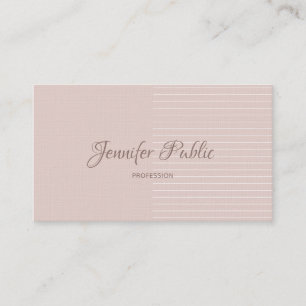 Carte De Visite Design élégant Design élégant Couleurs élégantes L