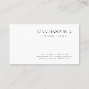 Carte De Visite Design élégant et créatif Nettoyant Blanc et te
