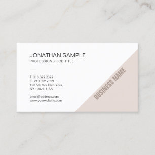 Carte De Visite Design élégant et moderne Simple Entreprise simple
