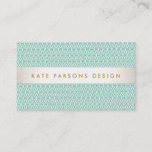 Design élégant Mint moderne et Motif blanc