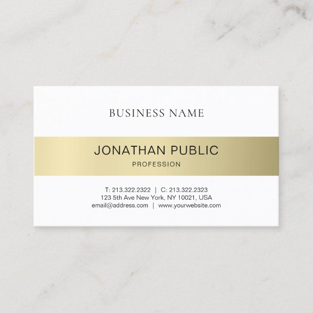 Carte De Visite Design élégant moderne Design minimaliste tendance (Devant)