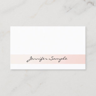 Carte De Visite Design élégant moderne Design tendance rose vif bl