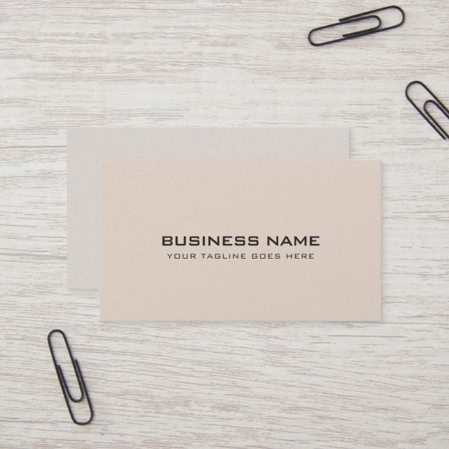 Carte De Visite Design élégant moderne Premium Pearl Finish Luxe (Devant/Arrière en situation)