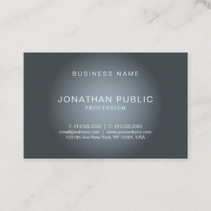 Carte De Visite Design élégant moderne tendance Plaine professionn
