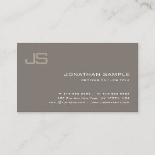 Carte De Visite Design élégant Monogramme Design moderne Professio