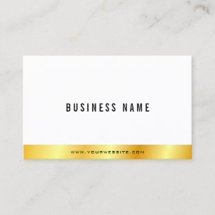 Carte De Visite Design Elégant Or Look Personnalisé Simple